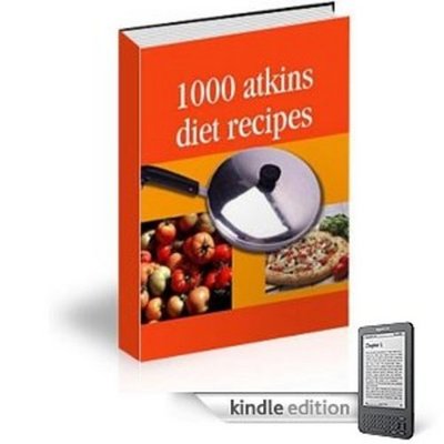 Product picture 1000 Atkins Diet Recipes 2 Bonuses With Private Label Rights