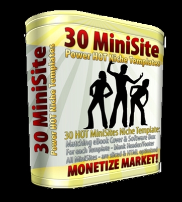 Product picture 30 Mini Site Templates With Master Resale Rights
