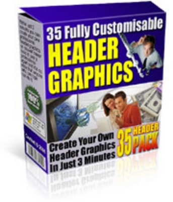 Product picture 35 Header Graphics Package With Master Resale Rights