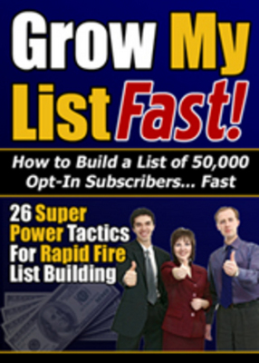 Product picture Grow My List Fast With Master Resale Rights